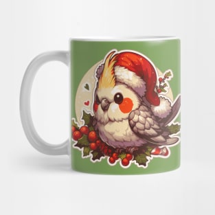 chonky Christmas cockatiel Mug